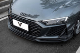 Audi R8 Gen 2 2020 2021 2022 2023 with Aftermarket Parts - Front Canards Carbon Fiber from Ventus Veloce